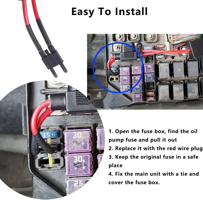 KACEPAR Auto -Theft Device Intelligent Circuit Cut Off Alarm Tool M506, Car Wireless Immobilizer, Car Engine Lock Auto Car Immobilizer System - Image 5